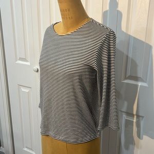 Theory cotton-blend striped top